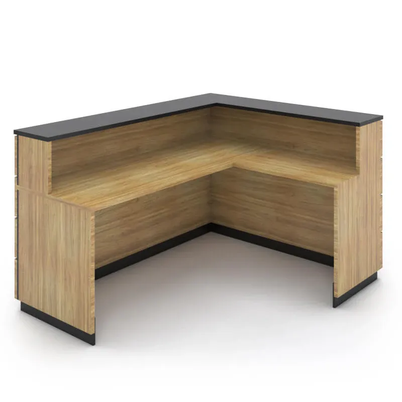 דלפק קבלה אדל פינתי פסי קישוט עץ על צוקל