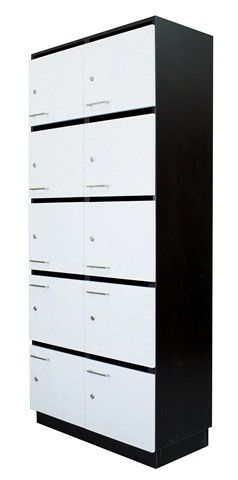 ארון לוקר לחדר מורים 10 תאים עם פתח בחלק העליון