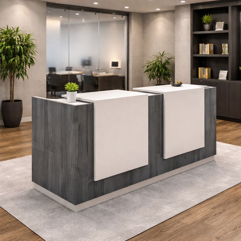 דלפק אטלנטיס עם 2 דלפקים עליונים על צוקל