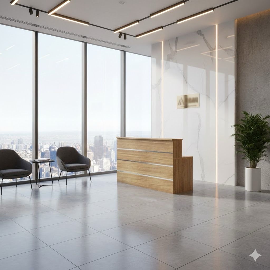 דלפק קבלה  מטריקס פסי קישוט מתכת