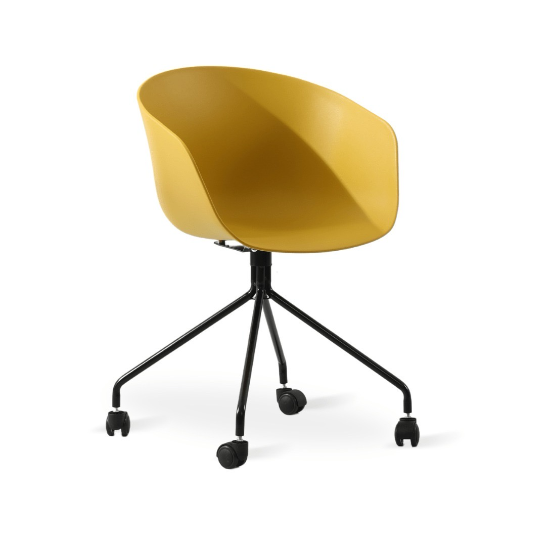 כיסא אירוח דגם קטיה על גלגלים