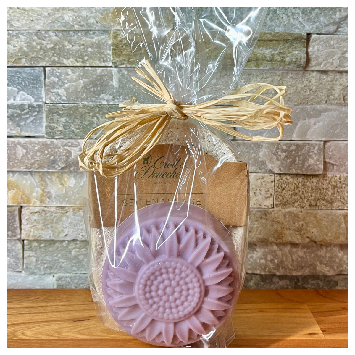 Lavendelseife + Luffa