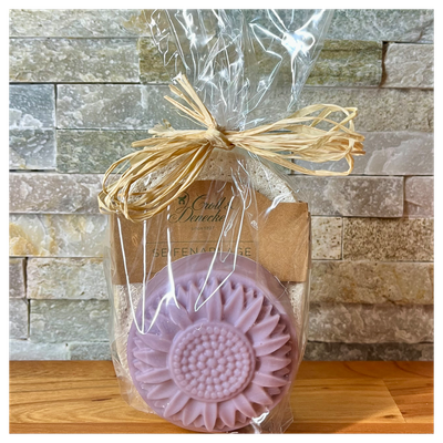 Lavendelseife + Luffa
