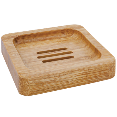 Seifenablage Bambus eckig
