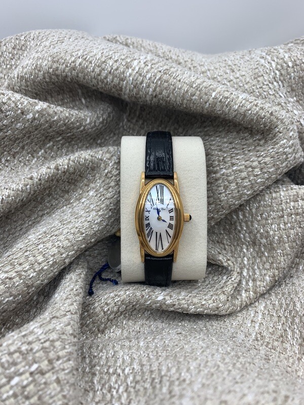 Stainless Mother Of Pearl Face Sapphire Crystal