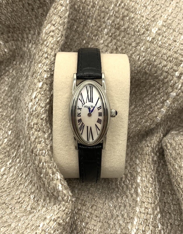 Stainless Mother Of Pearl Face Sapphire Crystal