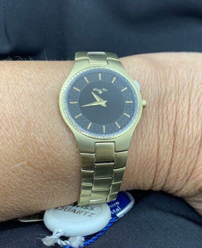 Ladies Brushed Goldtone Robert Cox Watch