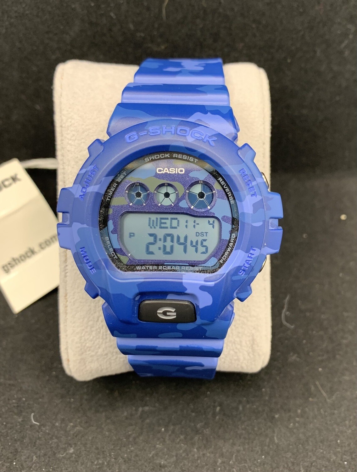 Casio Women’s Blue Camo G-Shock Watch GMDS6900CF-2