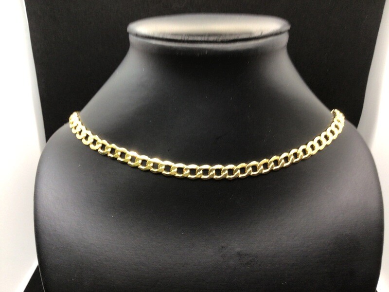14 KT. GOLD 20 “ SEMI SOLID CURB. A GREAT LOOK FOR A GREAT PRICE❗️7 MM. WIDE SO IT SHOWS UP NICE. A LOBSTER CLAW FOR SAFETY. ONE OF OUR BEST CHAINS