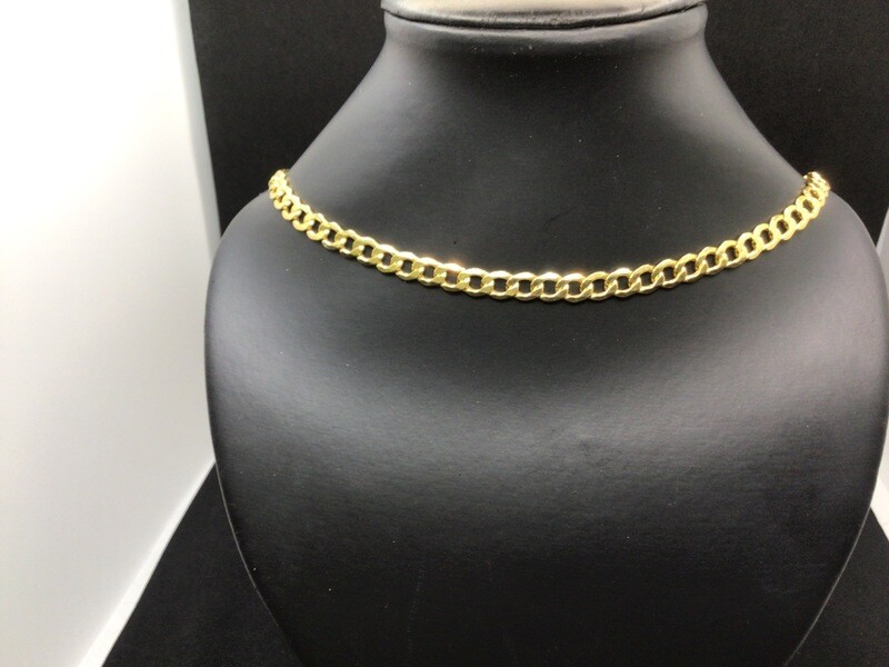 14 KT. GOLD 20 “ SEMI SOLID CURB. A GREAT LOOK FOR A GREAT PRICE❗️7 MM. WIDE SO IT SHOWS UP NICE. A LOBSTER CLAW FOR SAFETY. ONE OF OUR BEST CHAINS