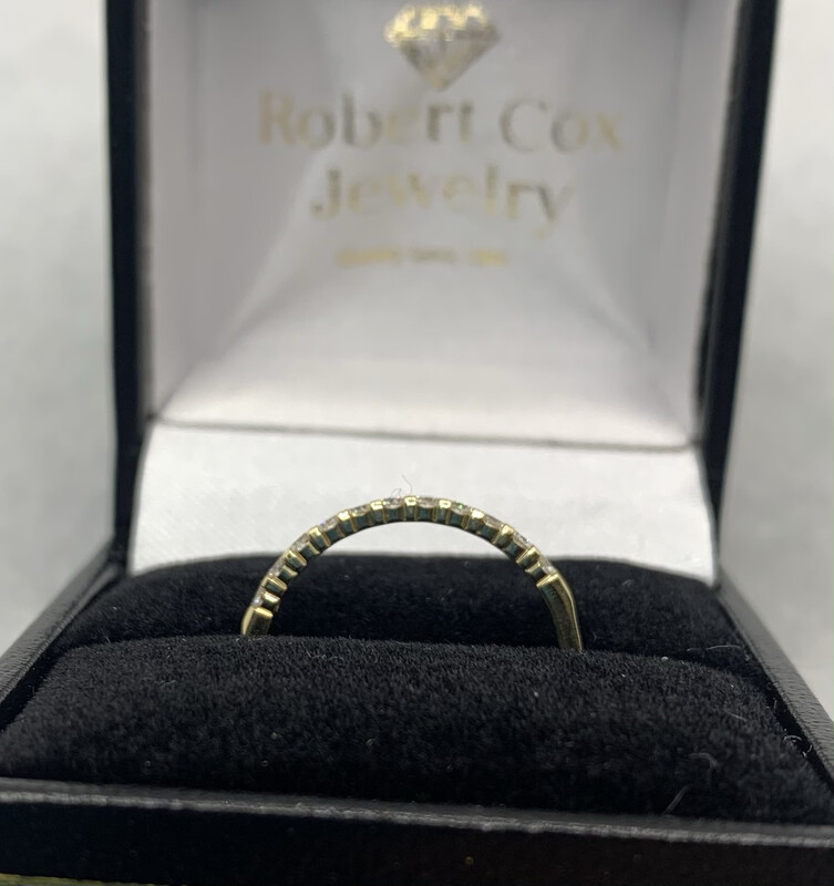 Diamond Band Brilliant Cut 27 Pt Total Weight set in 14 Kt. Yellow Gold