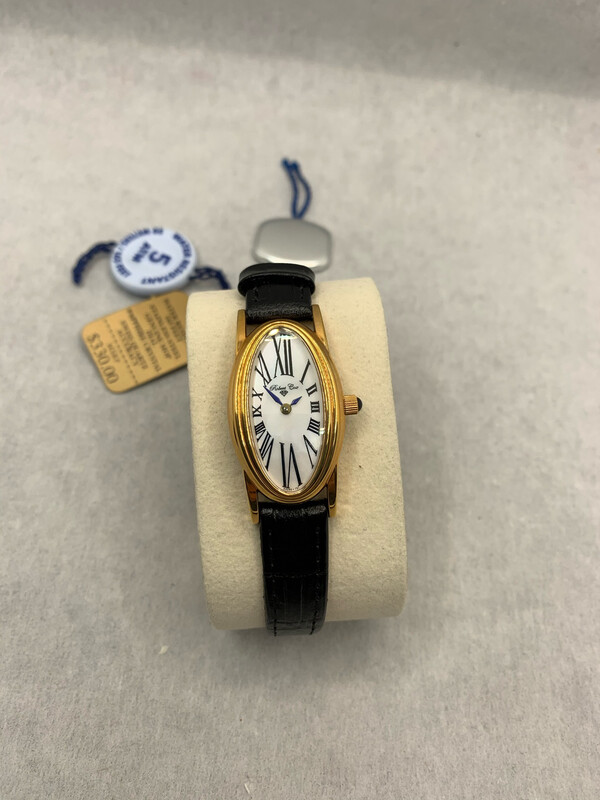 Robert Cox Ladies Rose Gold Mother Of Pearl Face With Leather Band