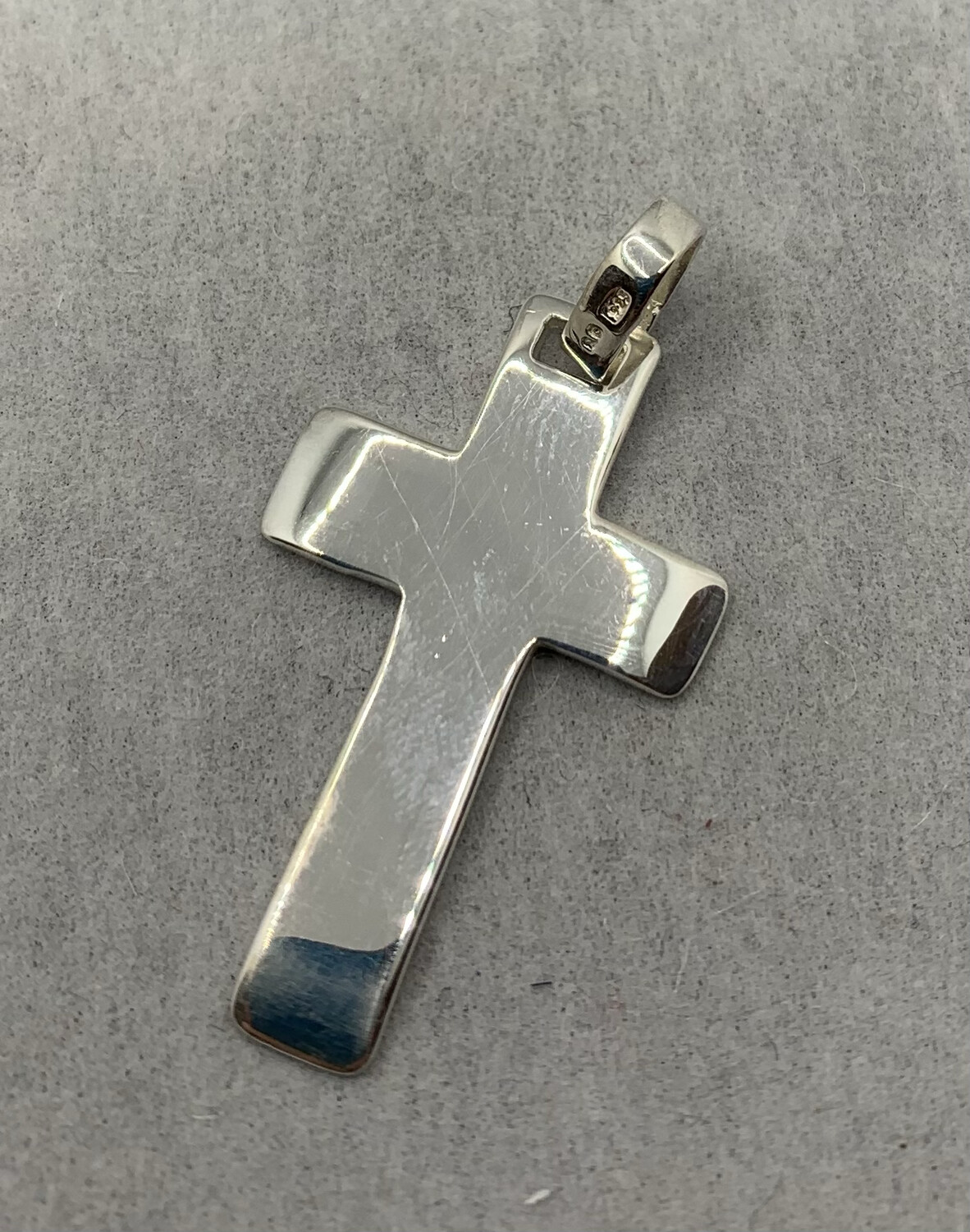 Sterling Silver Thick Cross Pendant