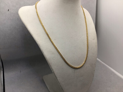 18” Gold Chain Wheat Style With Lobster