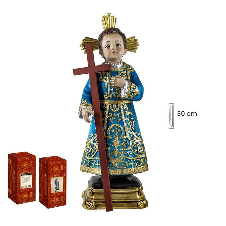 Niño con cruz 20 cm.