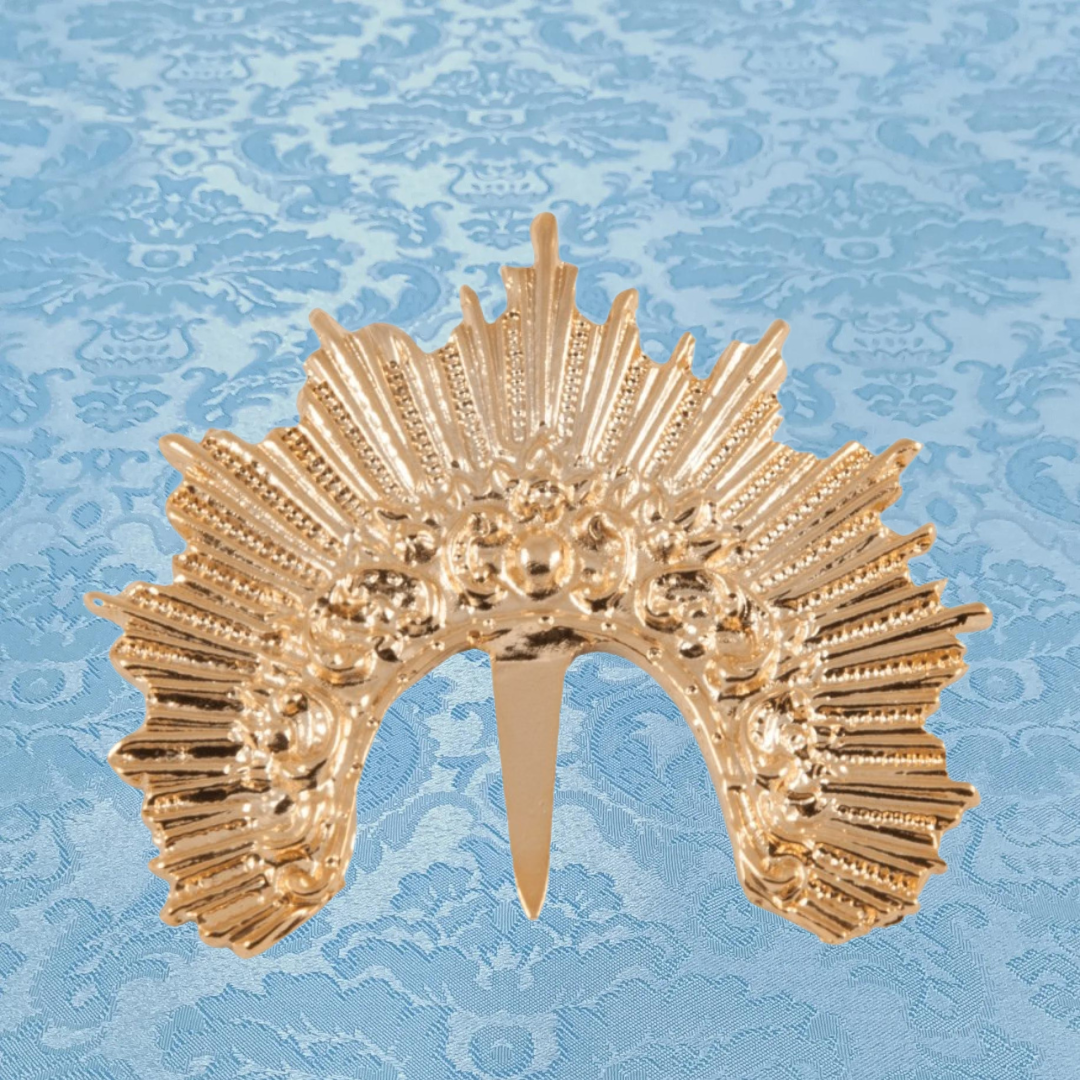 Diadema dorada 3×6,5cm