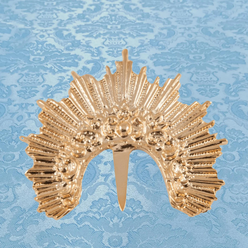 Diadema dorada 3×6,5cm