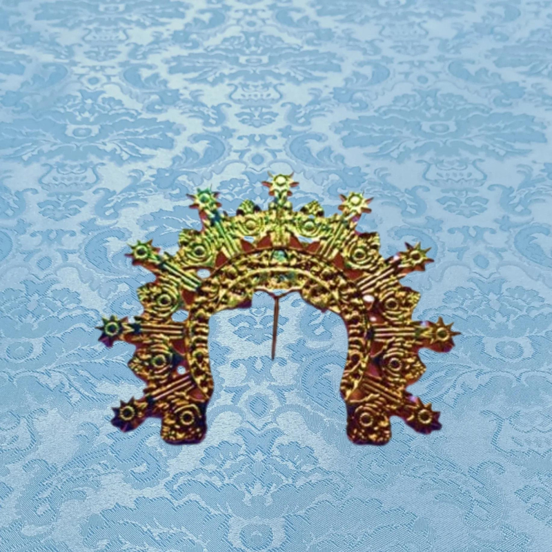 Diadema dorada de 3×7,5 cm