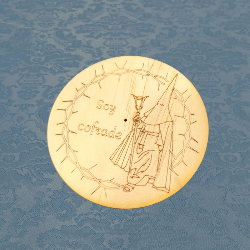 Soporte varitas circular “Soy cofrade”