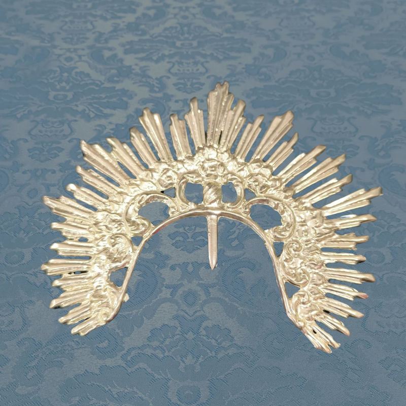 Diadema plateada 9x5