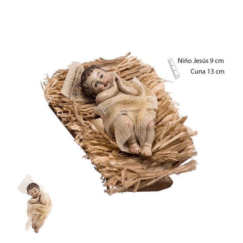 Niño Jesús en cuna 9 cm.