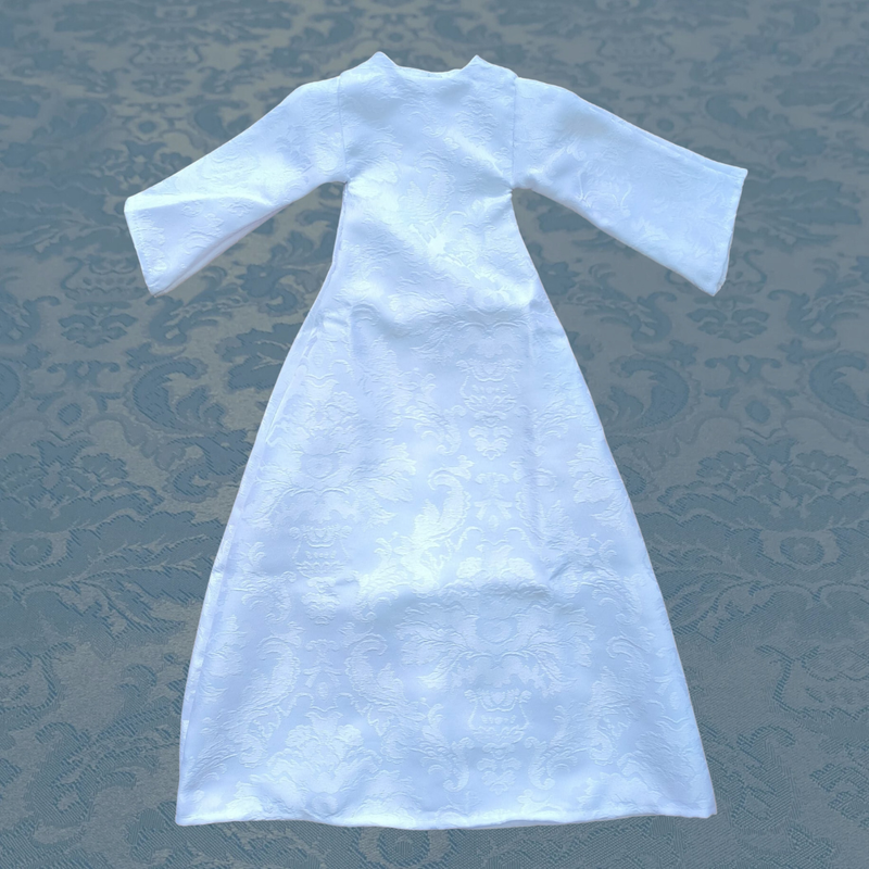 Saya damasco blanco 55 cm.