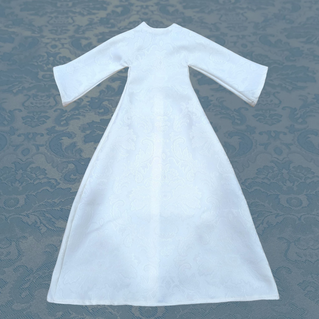 Saya damasco blanco roto 55 cm.