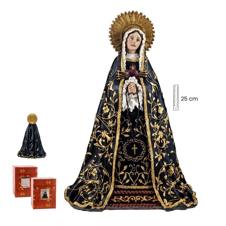 Virgen dolorosa 25 cm.