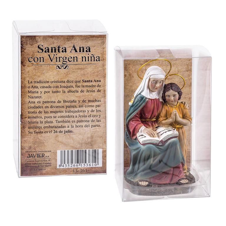 Santa Ana con Virgen María 11 cm.