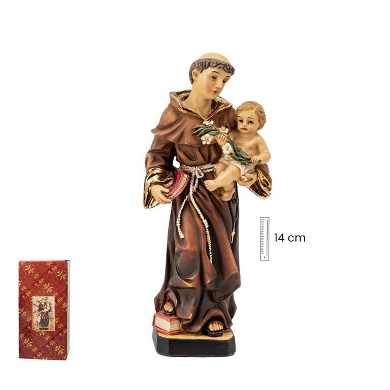 San Antonio con Niño Jesús 14 cm.