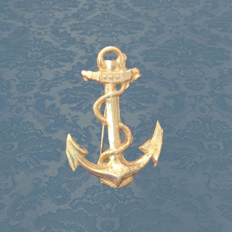 Ancla dorada 5 cm.
