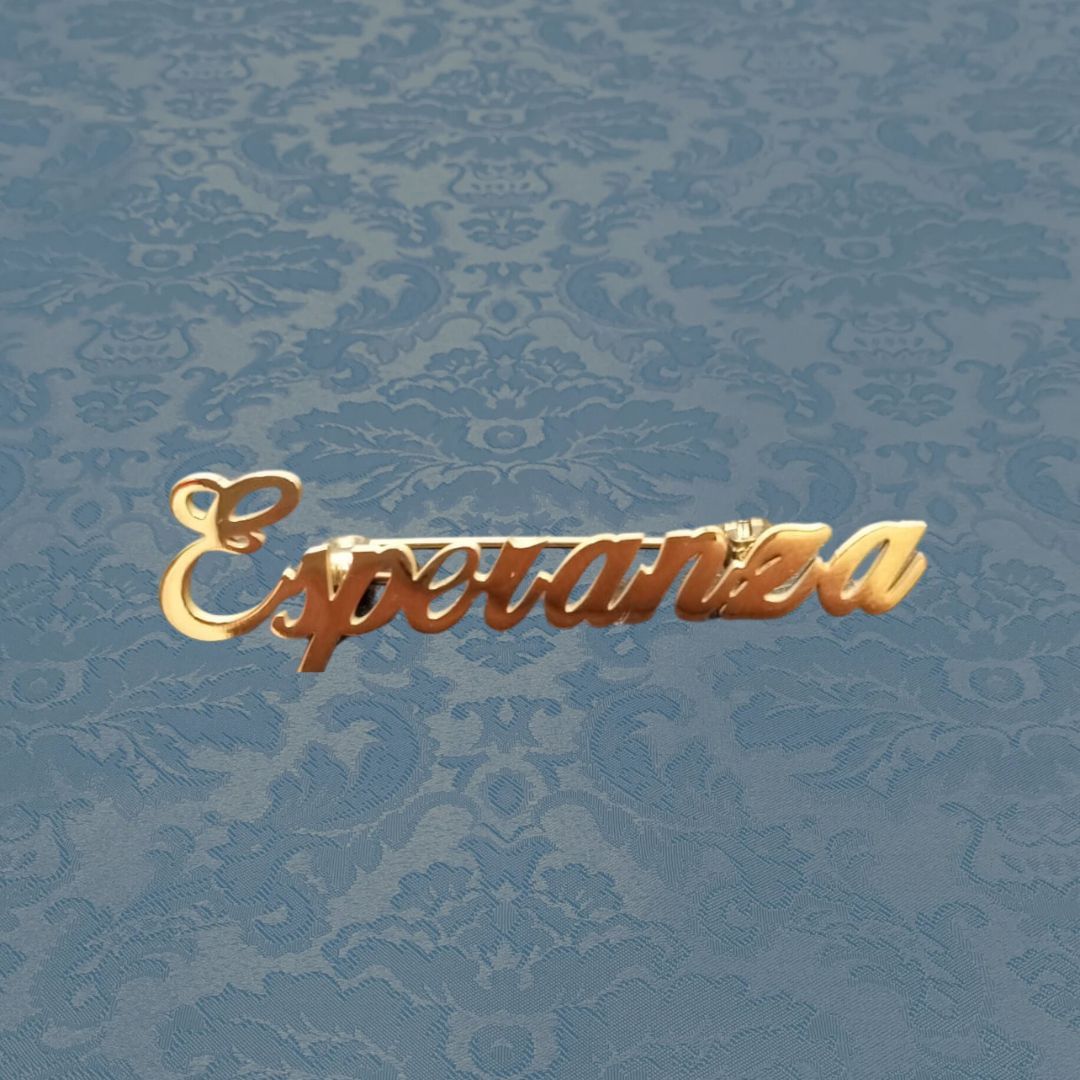 Broche Esperanza dorado