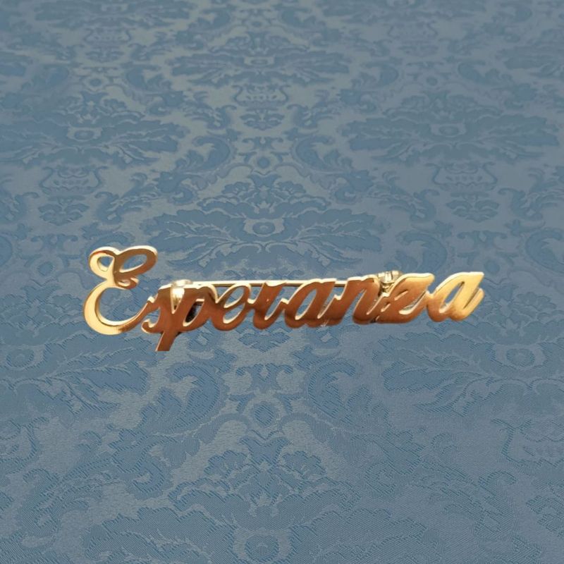 Broche Esperanza dorado