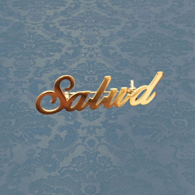 Broche Salud dorado