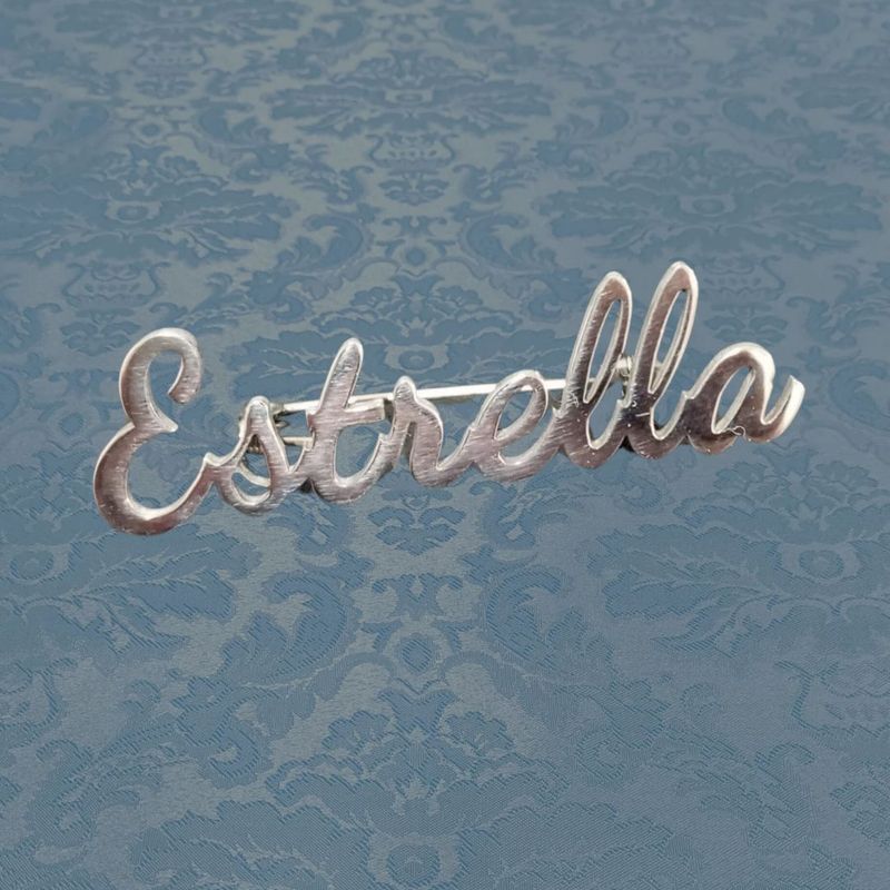 Broche Estrella plateado