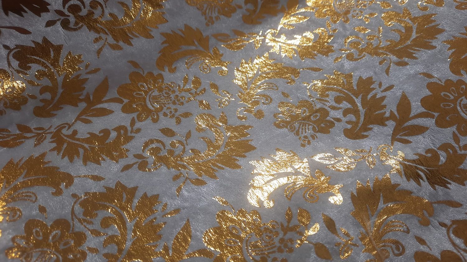 Terciopelo brocado blanco
