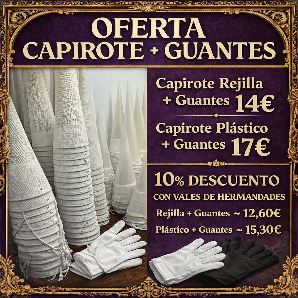 Oferta Capirote + Guantes