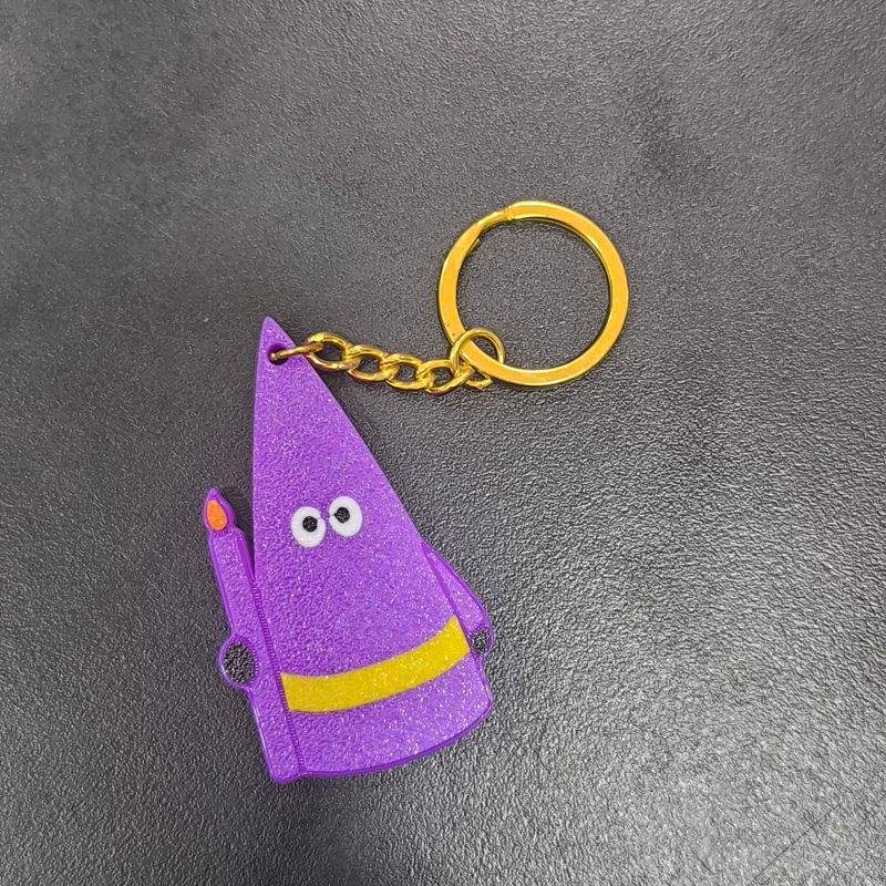 Llavero morado Llavero morado