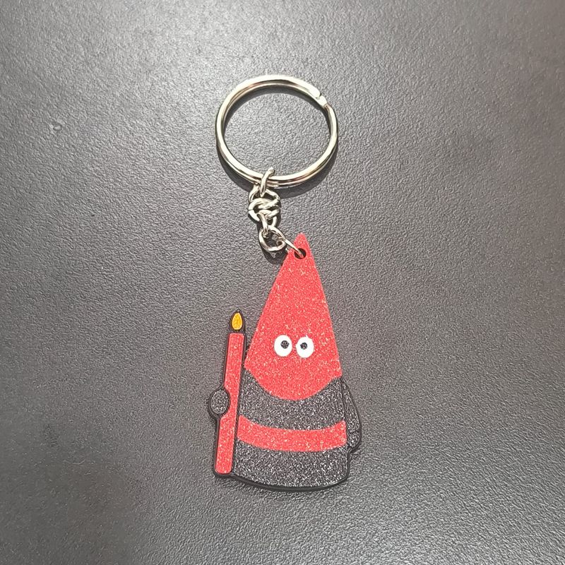 Llavero rojo y negro Llavero rojo y negro