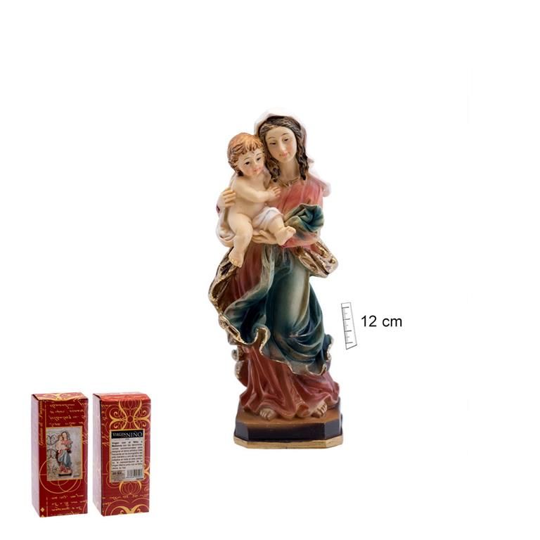 Virgen con Niño 12 cm. 00/595