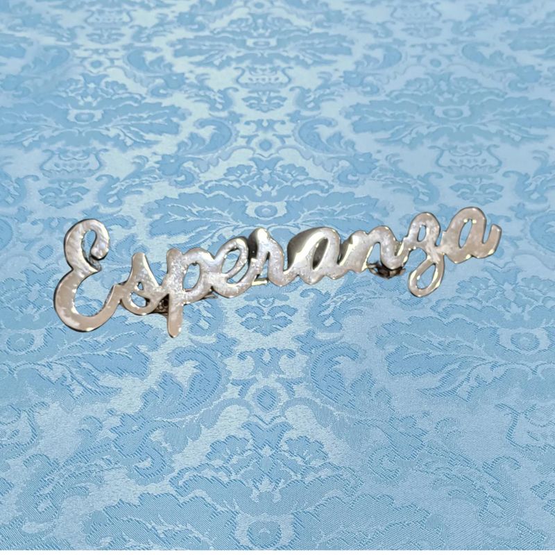 Broche Esperanza plateado
