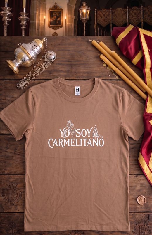Camiseta "Yo soy carmelitano" - Marrón