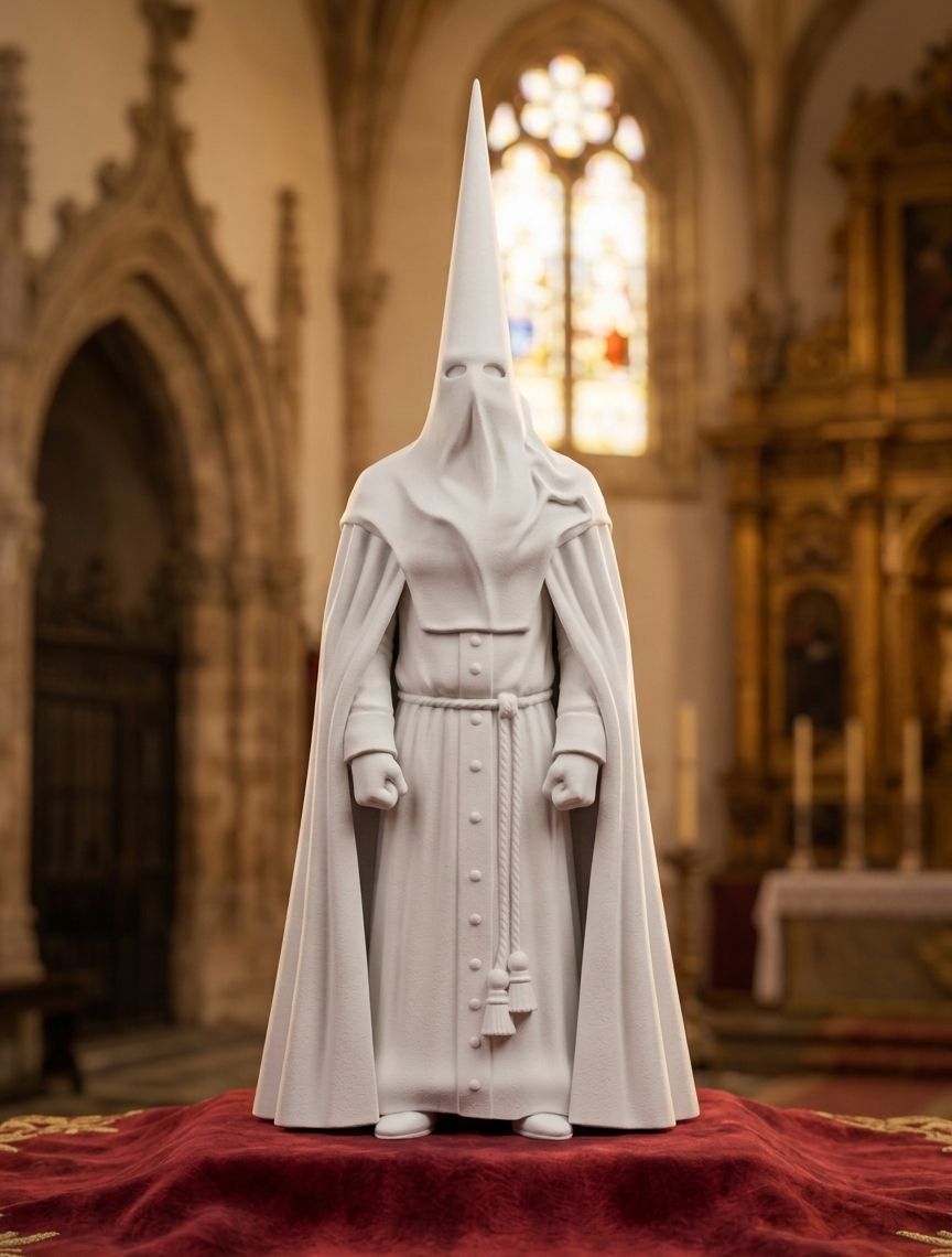 Figura de penitente en blanco para pintar (15 cm) Figura de penitente en blanco para pintar (15 cm)