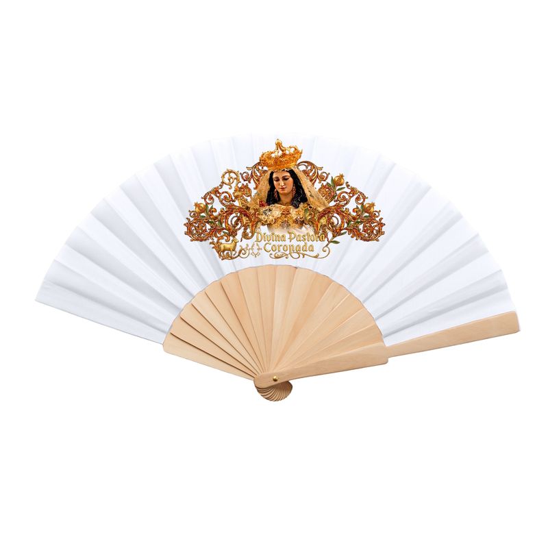 Abanico Divina Pastora Coronada
