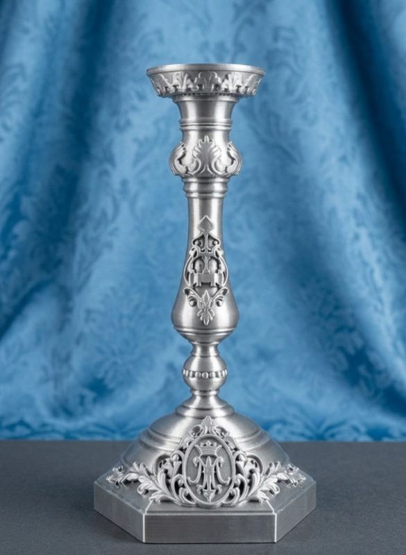 Candelabro de altar de estilo barroco (19 cm)