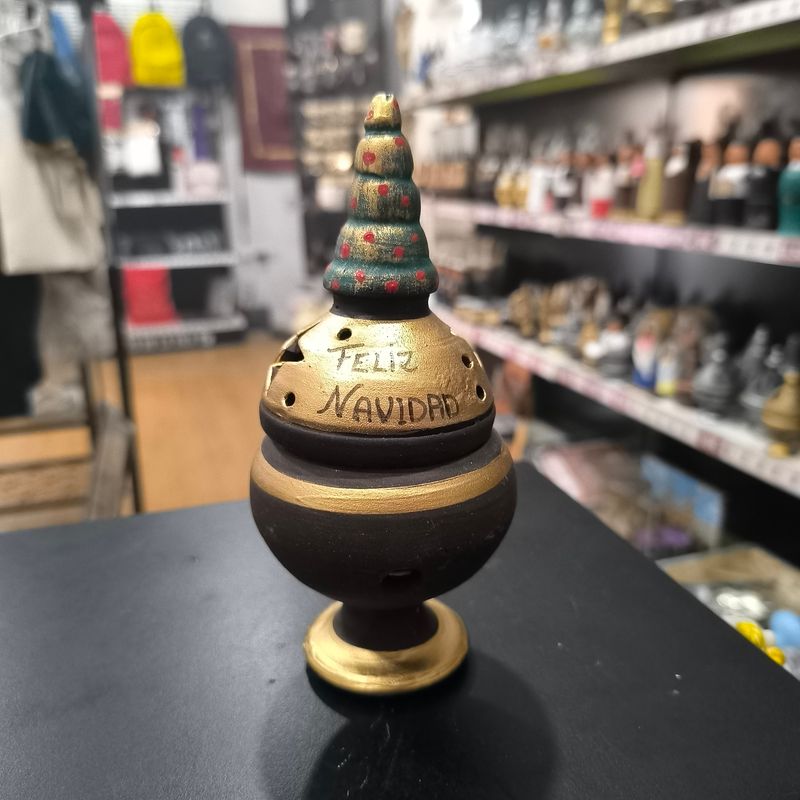 Incensario figura muñeco árbol de Navidad