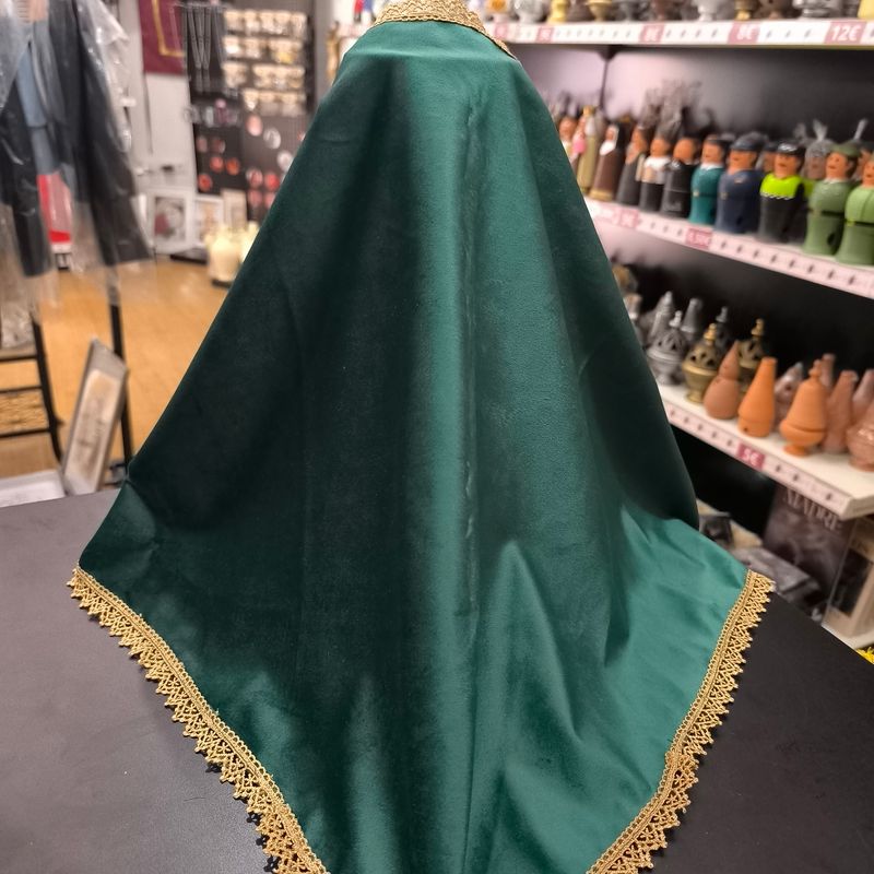 Manto para 40 cm. - Terciopelo verde