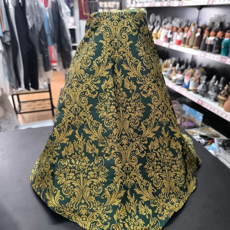 Manto para 30 cm. - Brocado verde