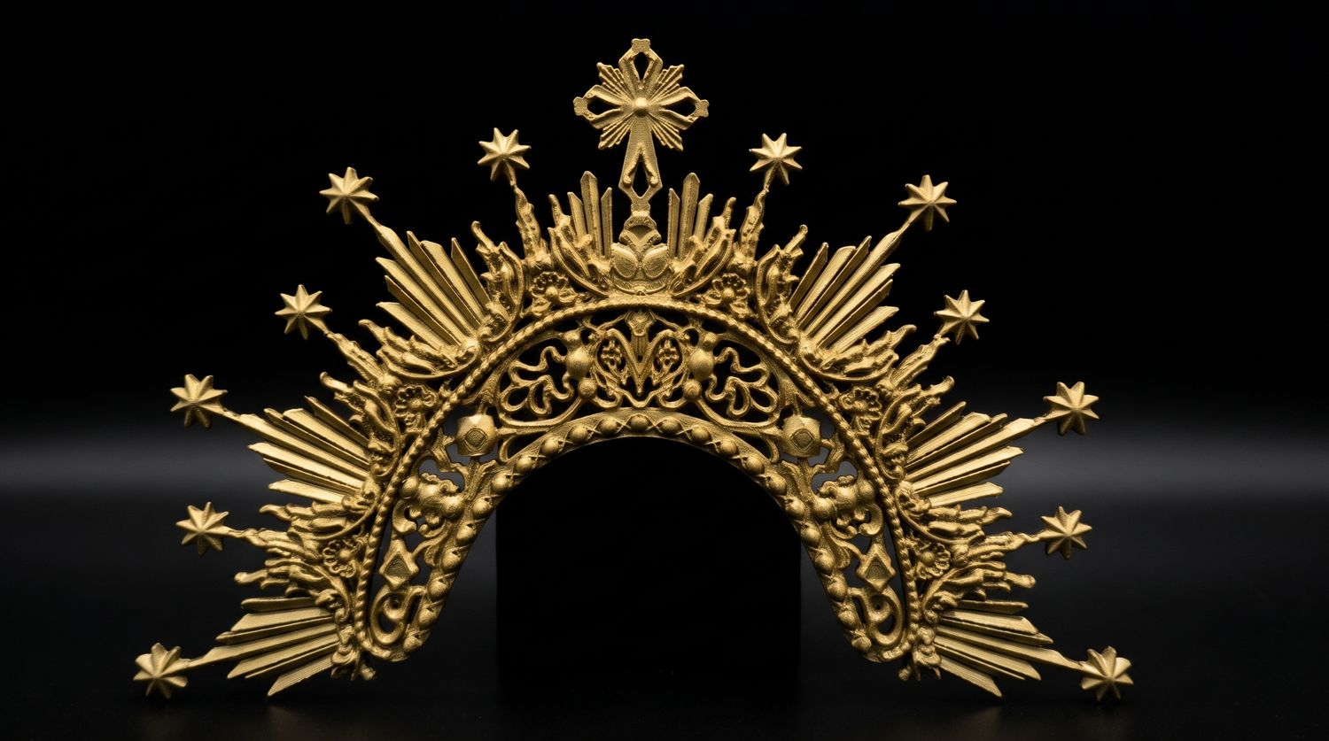 Diadema modelo Marmolejo 3D para 55/60 cm.