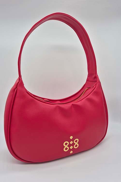 Hobo style Handbag - Model ElCabo (Bright Red)